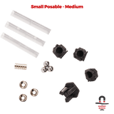 3 Sets Small Posable Magnetic Flight Stands