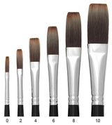 Trekell Spectrum Long Handle Artist Brushes | Versatile Synthetic Bristles