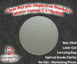 Acrylic Objective Markers - 7.57" Diameter