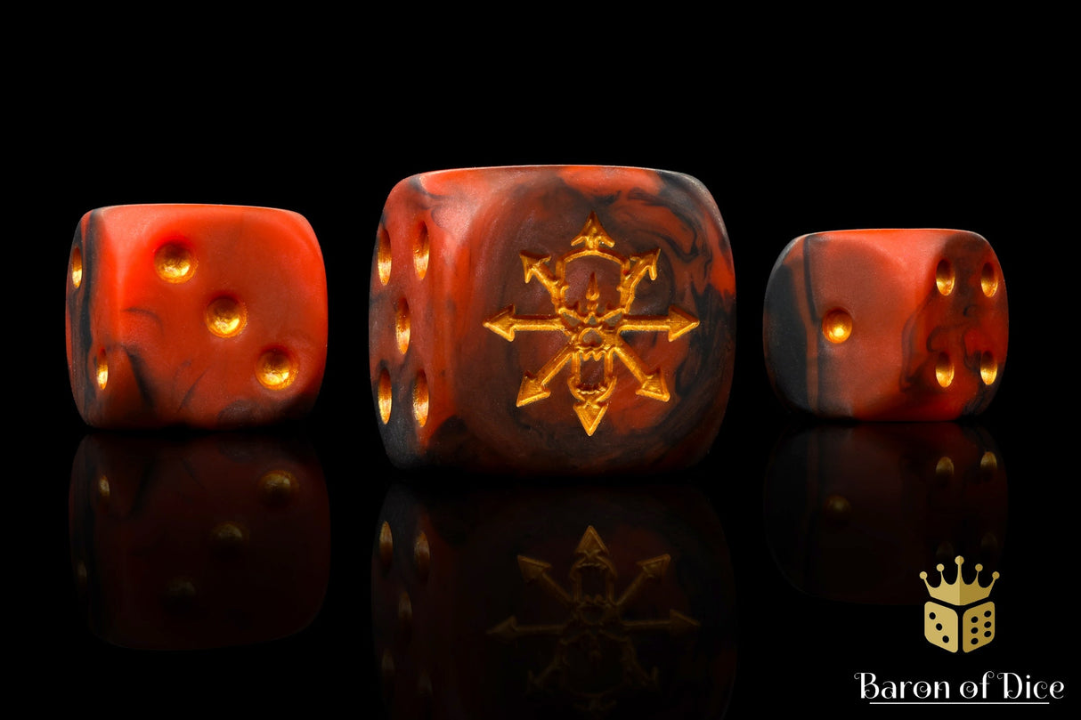 Tainted Knight Dice - Red