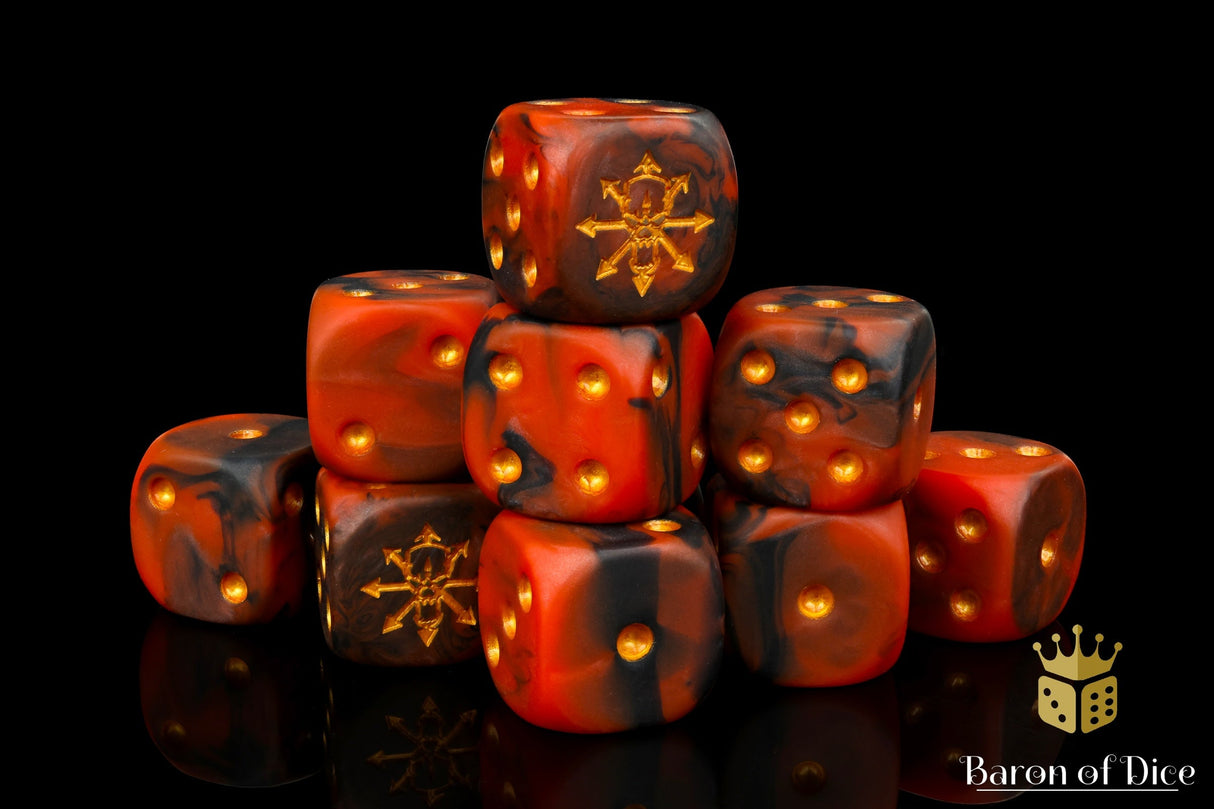 Tainted Knight Dice - Red