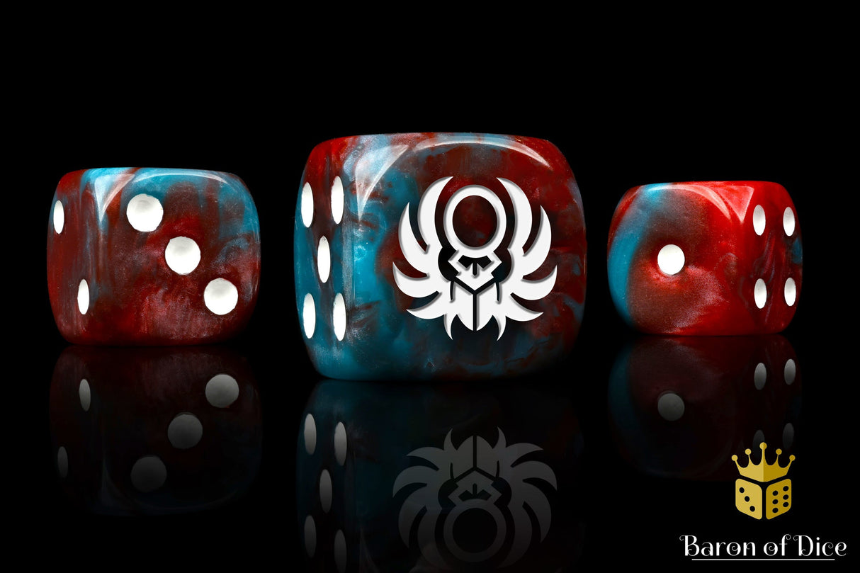 Sun Scarab Dice - Red