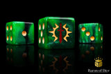 Consecrated Blades Dice - Green