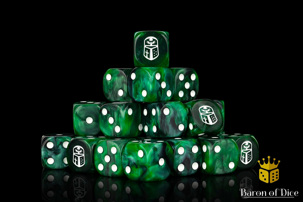 Imperial Helm Dice - Green