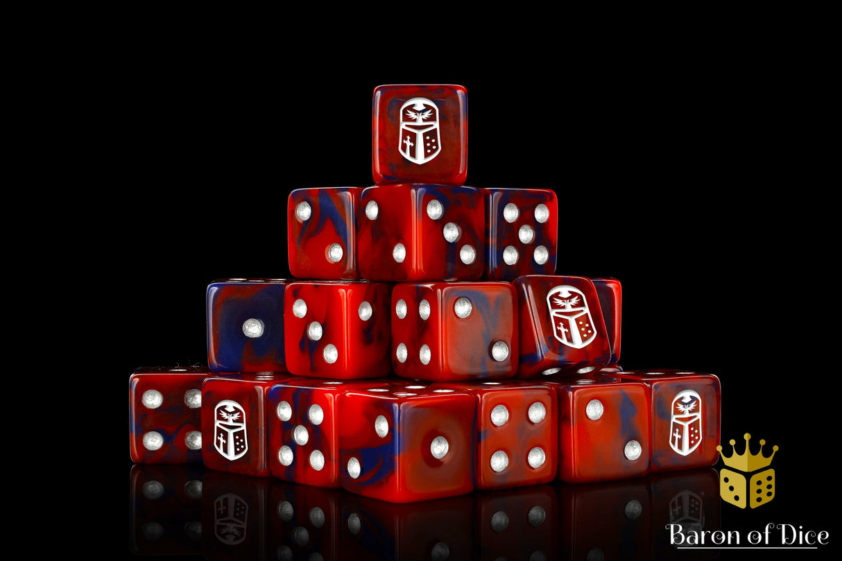 Imperial Helm Dice - Red