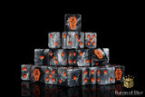 Day of the Dead Dice - Orange Coffin