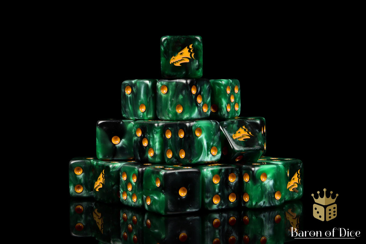 Drake Dice - Green & Gold