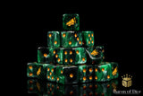 Drake Dice - Green & Gold