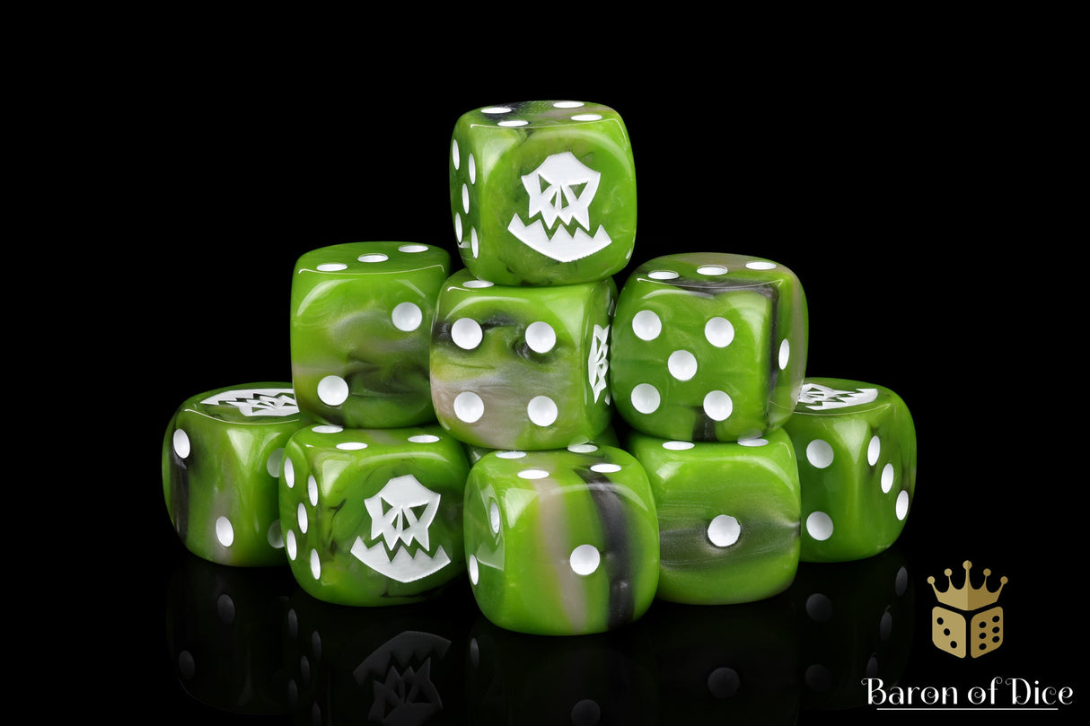 Orc Dice - White