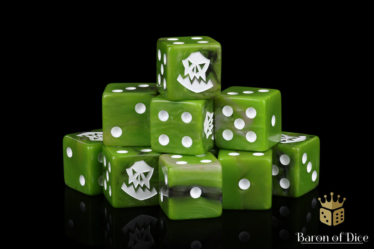 Orc Dice - White