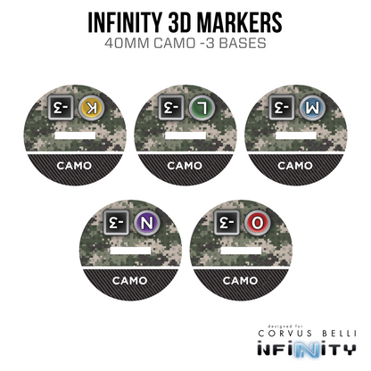Infinity 3D Markers: Clausewitz Uhlans (40mm Camo -3)