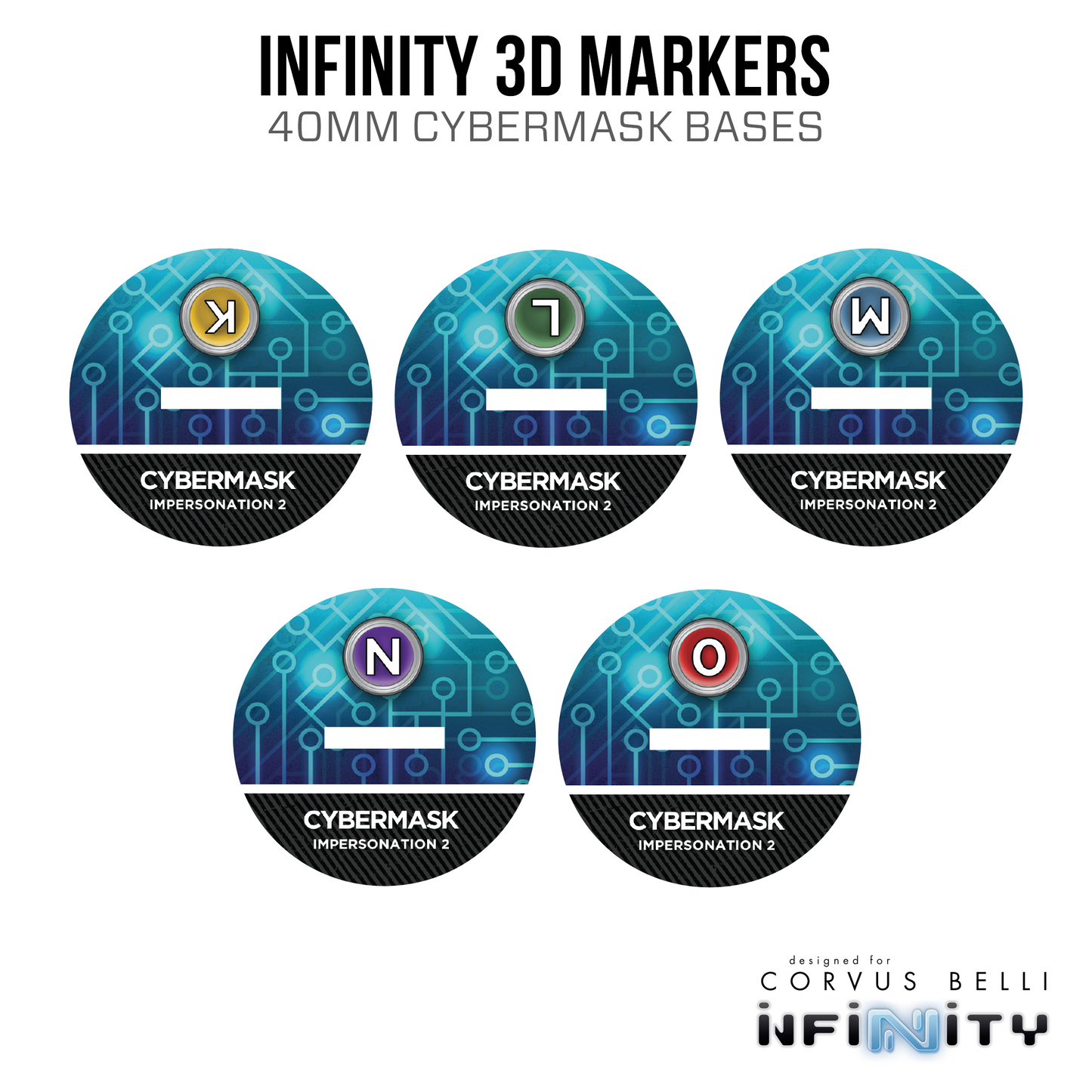 Infinity 3D Markers: Charontid (40mm Cybermask)