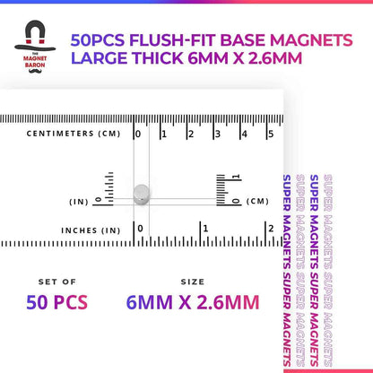 Flush-Fit Base Magnets for Warhammer 40K, Age of Sigmar & The Old World