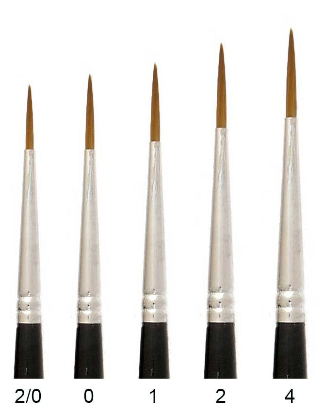 Trekell Sienna Synthetic Red Sable Long Handle Artist Brushes for Oil, Watercolor and Acrylic Painting