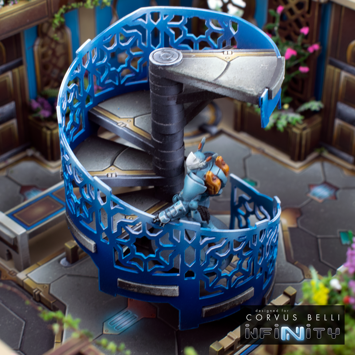 Alcazaba Spiral Staircase — Bare MDF