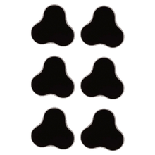 6pcs 3-Man Triangle Plasteel & Adhesive Movement Tray