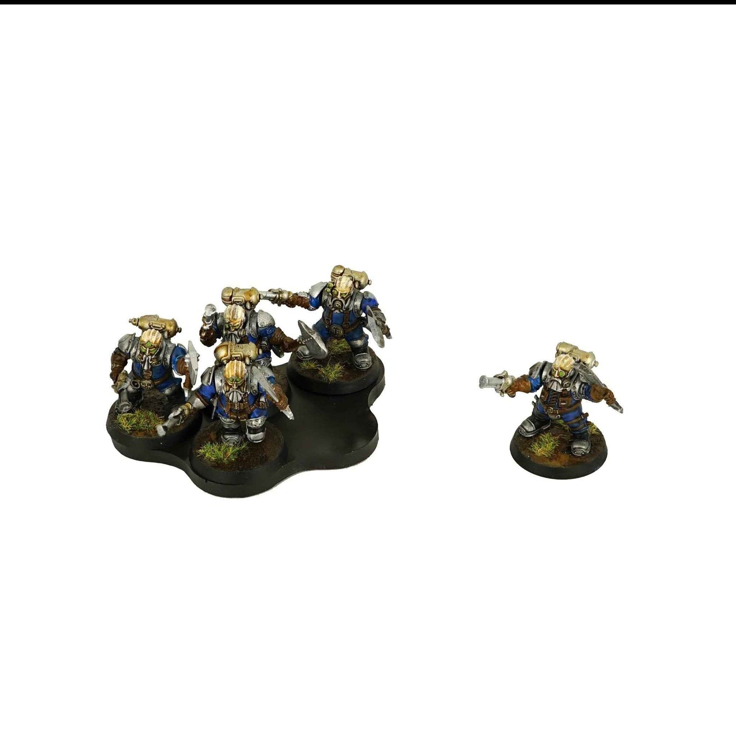 Magnetic Movement Trays for Warhammer 40K & AoS — 5-Man Cloud, 6-Pack