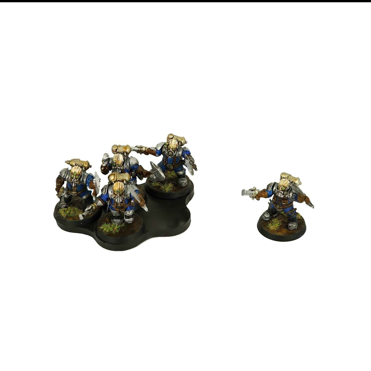 Magnetic Movement Trays for Warhammer 40K & AoS — 5-Man Cloud, 6-Pack