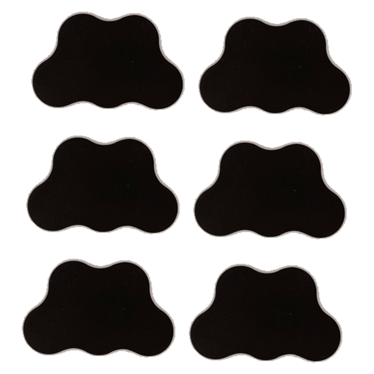 6pcs 5-Man Cloud Plasteel & Adhesive Ferro-Magnetic Movement Tray