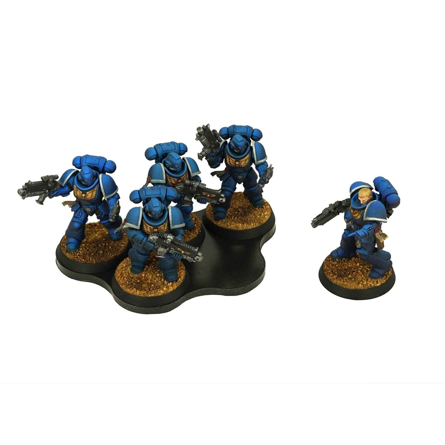 Magnetic Movement Trays for Warhammer 40K & AoS — 5-Man Cloud, 6-Pack