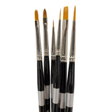 Trekell Golden Taklon Short Handle Top Sellers Brush Set
