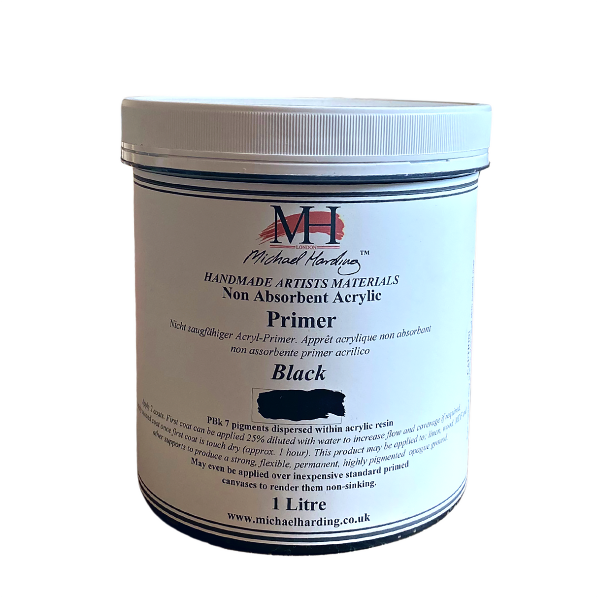 Michael Harding Non-Absorbent Acrylic Primer - Superior Base for Oil Paintings