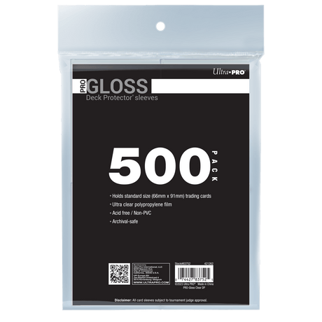 PRO-Gloss Standard DECK PROTECTOR® Sleeves Bundle (500ct)