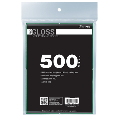 PRO-Gloss Standard DECK PROTECTOR® Sleeves Bundle (500ct)