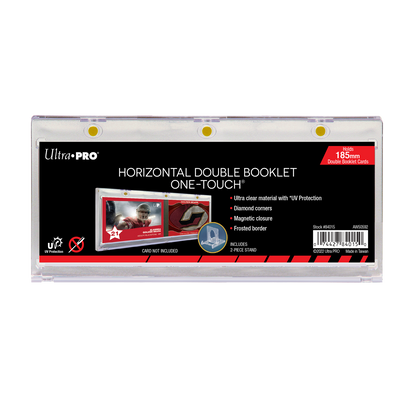 185mm Double Booklet Card UV ONE-TOUCH® Magnetic Holder