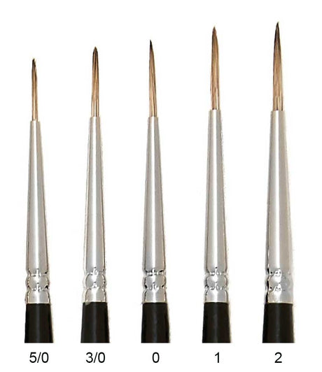 Trekell Legion Synthetic Mongoose Long Handle Artist Brushes For Oil and Acrylic