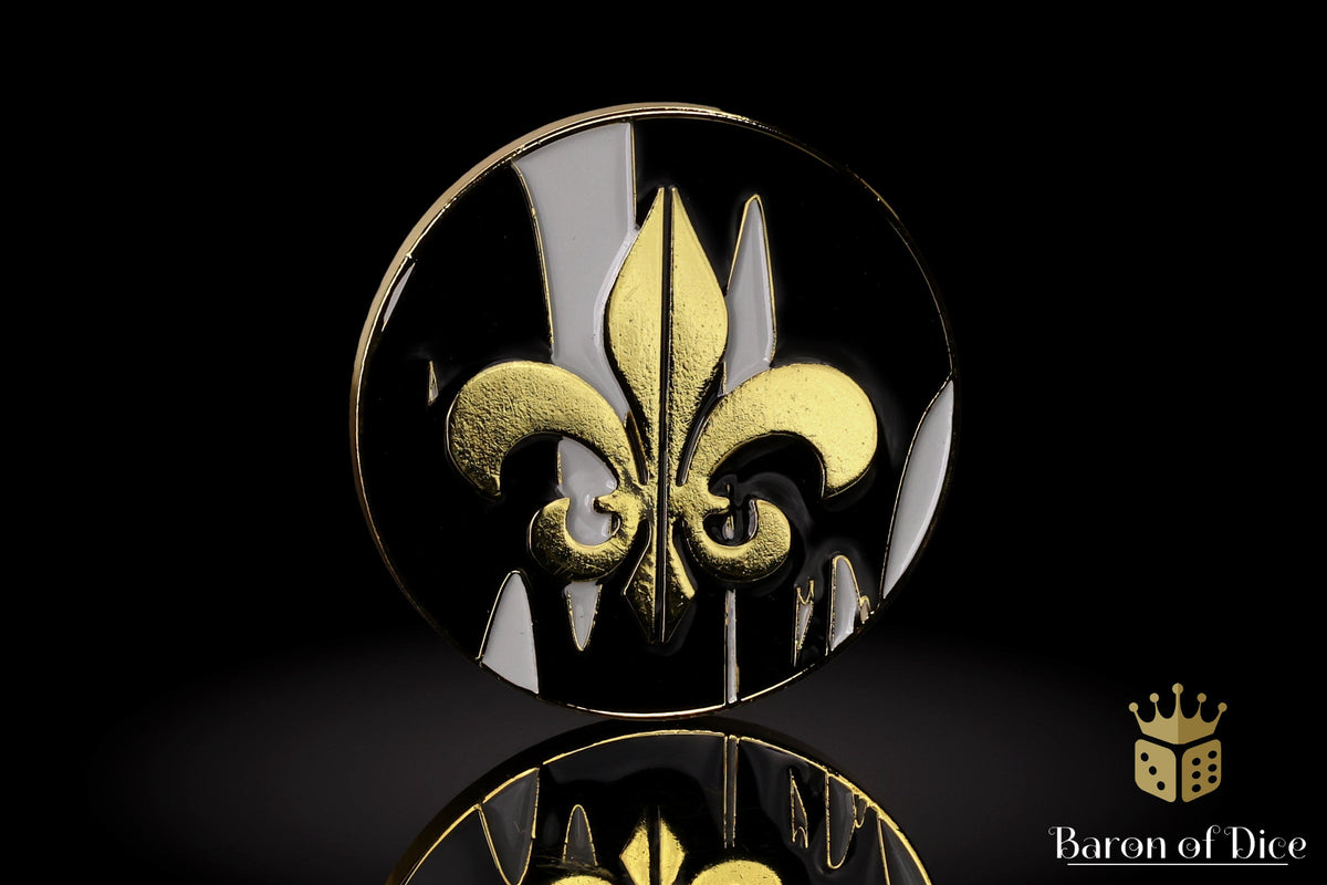 Metal Combat Gauge | Baron Coin™ Compatible | Fleur De Lis | Heritage
