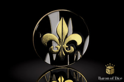 Fleur De Lis | Heritage | Wargaming & Datasheet Box | Baron's Coin™ Compatible