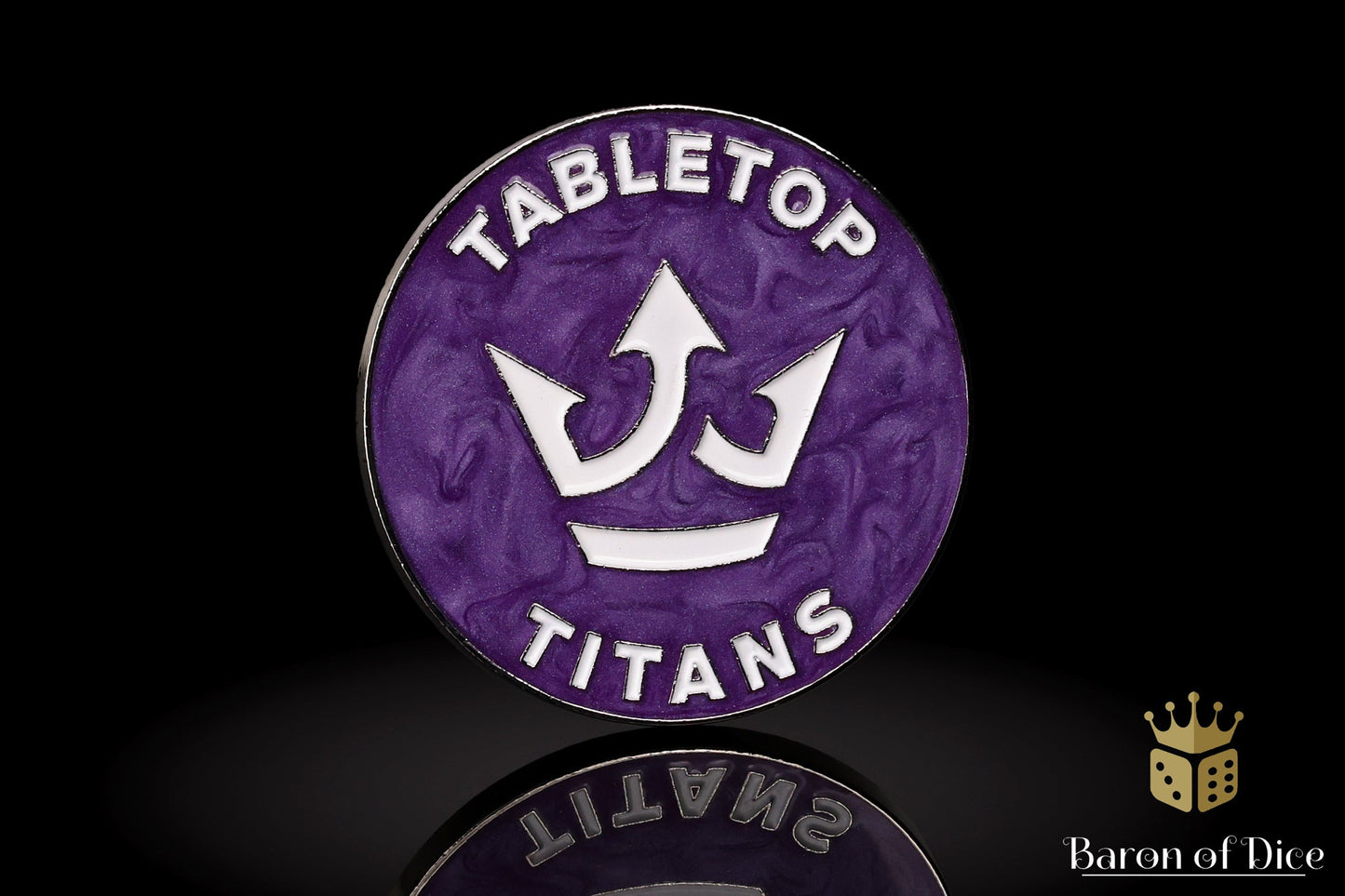 Tabletop Titans | Purple | Wargaming & Datasheet Box | Baron's Coin™ Compatible
