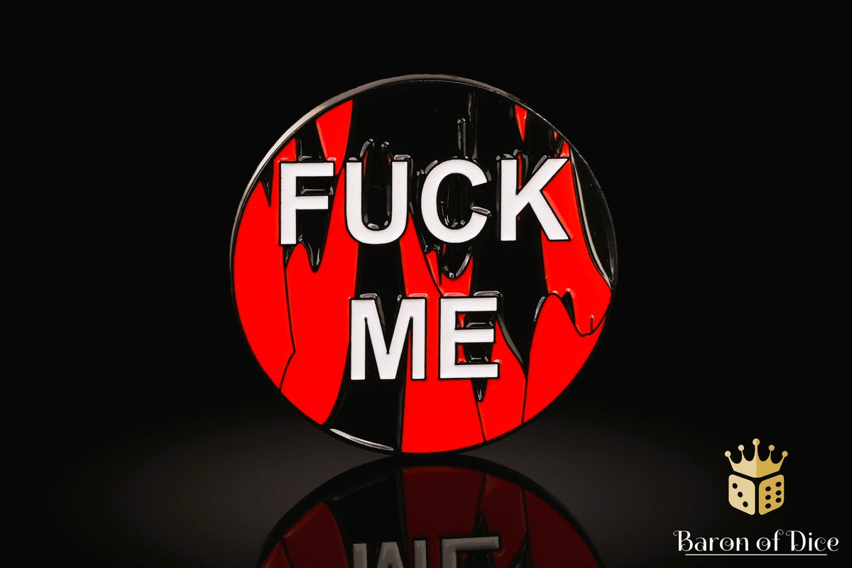 40mm Objective Coin | F*** Me | Red