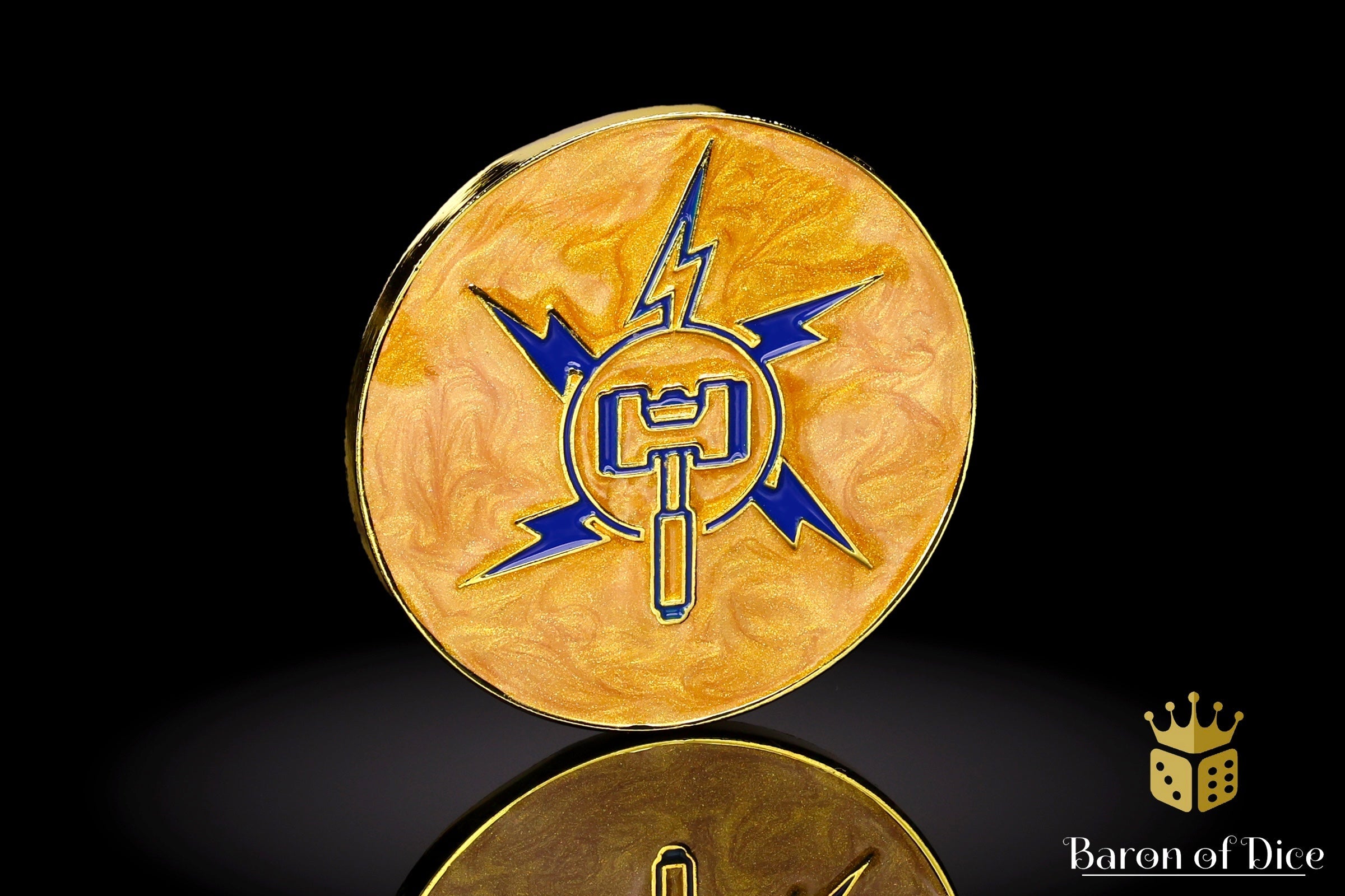 40mm Objective Coin | Lightning Hammer