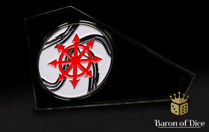 3" Metal Movement Gauge | Marbled Chaos Star | Baron Coin™ Compatible