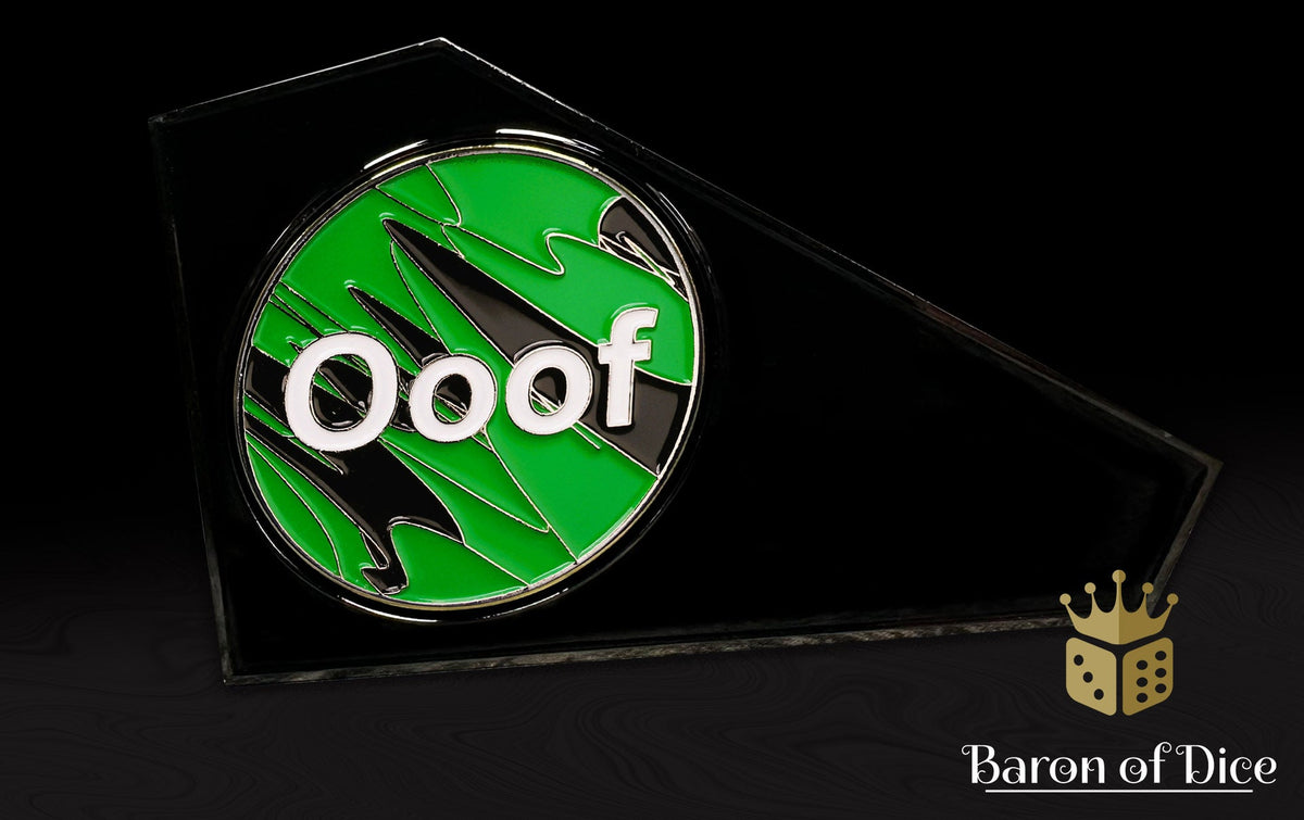 3" Metal Combat Gauge | Ooof | Green | Baron Coin™ Compatible