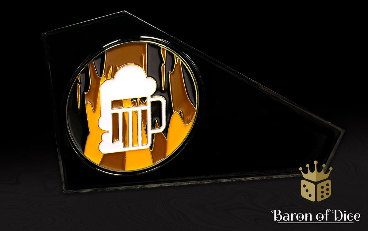 3" Metal Combat Gauge | Beer Mug | Baron Coin™ Compatible