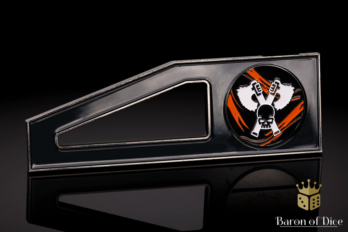 Metal Combat Gauge | Baron Coin™ Compatible | Skull Grinders | Black Lava