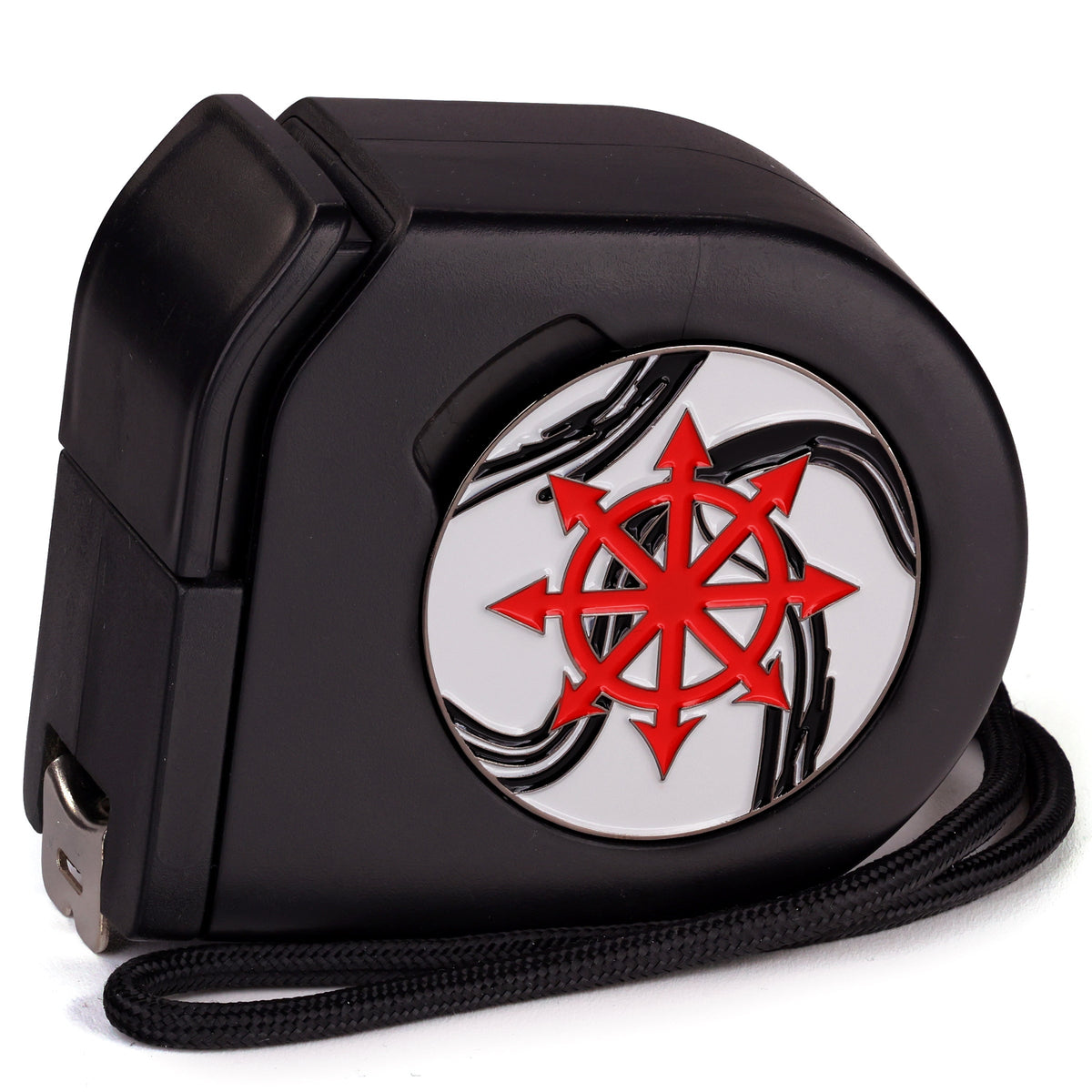 Wargaming Tape Measure | Baron's Coin™ Compatible | Marbled Chaos Star