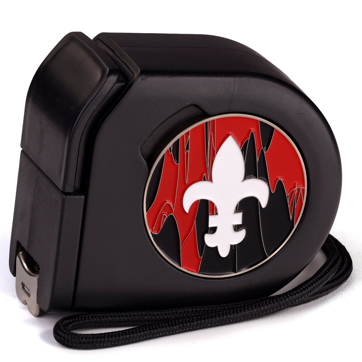 Wargaming Tape Measure | Baron's Coin™ Compatible | Fleur De Lis | Red