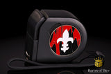 Wargaming Tape Measure | Baron's Coin™ Compatible | Fleur De Lis | Red