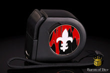 Wargaming Tape Measure | Baron's Coin™ Compatible | Fleur De Lis | Red