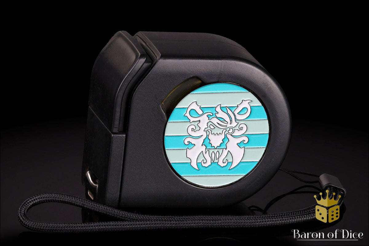 Wargaming Tape Measure | Baron's Coin™ Compatible | Warmachine: Brineblood Marauders