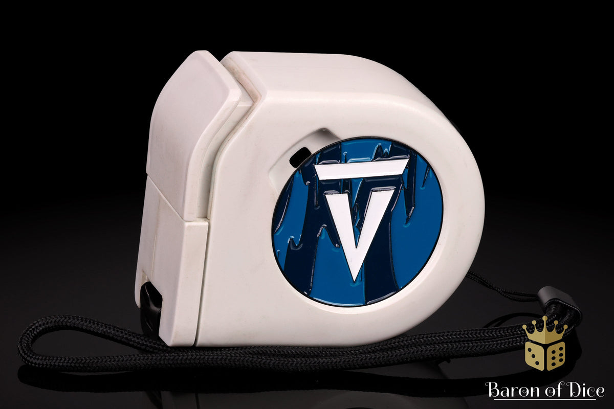 Wargaming Tape Measure | Baron's Coin™ Compatible | Vanguard Tactics | Dark Blue