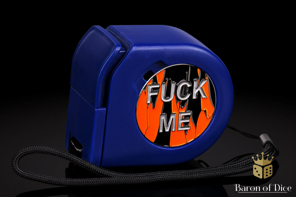Wargaming Tape Measure | Baron's Coin™ Compatible | F*** Me | Silver