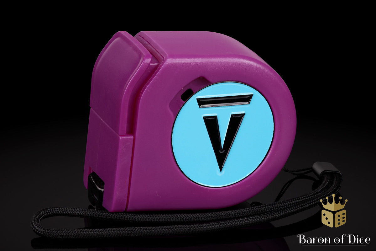 Wargaming Tape Measure | Baron's Coin™ Compatible | Vanguard Tactics | Light Blue
