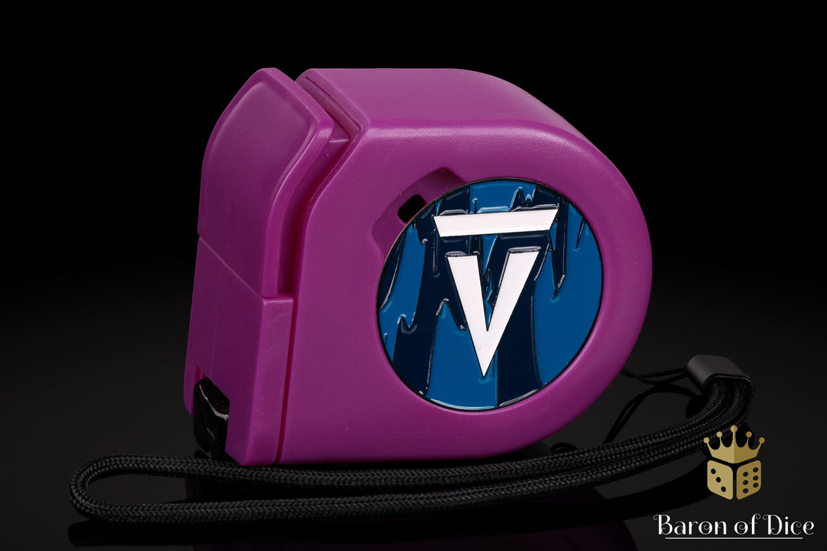 Wargaming Tape Measure | Baron's Coin™ Compatible | Vanguard Tactics | Dark Blue