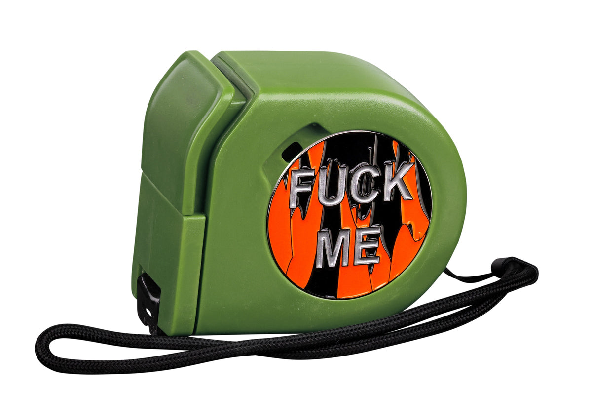Wargaming Tape Measure | Baron's Coin™ Compatible | F*** Me | Silver
