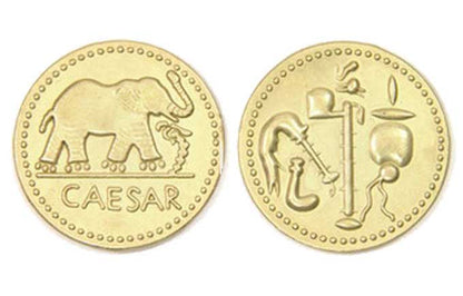 Roman Themed Gaming Coins - Jumbo 35mm (6-Pack)